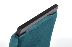 SCAUN DINING CLARION 2, VERDE MONOLITH 37/NEGRU, CU TAPITERIE DIN STOFA FINA SI PICIOARE DIN LEMN MASIV, STIL CLASIC - Img 8