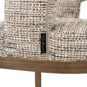 SCAUN DINING ELLIS BE TRENDY 01 NATURE, S4756, CONFECTIONAT DIN 100% POLIESTER, SPUMA SI METAL, RICHMOND INTERIORS - Img 4