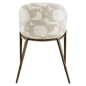 SCAUN DINING, GWEN, REALIZAT DIN METAL, FURNIR LEMN SI TEXTIL, CULOARE NATUR/ALAMA, DESIGN DEOSEBIT, RICHMOND INTERIORS - Img 9