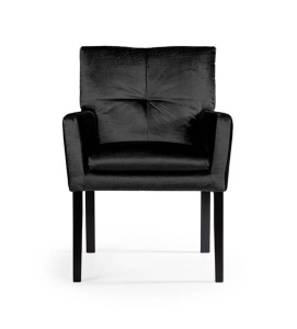 SCAUN DINING HAVANA, NEGRU, STIL CLASIC, ATR - Img 2