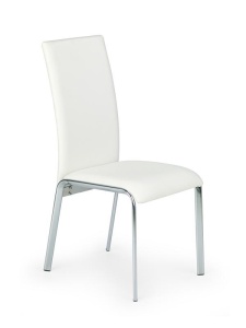 SCAUN DINING K135 ALB/CROM STIL MODERN HALMAR - Img 1