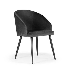 SCAUN DINING KORFU, NEGRU, STIL MODERN