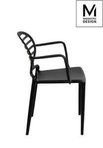 SCAUN DINING, NEGRU, DIN POLIPROPILENA, TANK, STIL MODERN B2 - Img 2
