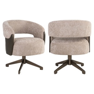 SCAUN DINING POLLUX, REALIZAT DIN METAL, LEMN DE FAG SI TEXTIL, CULOARE MARO/GRI DESIGN DEOSEBIT, RICHMOND INTERIORS - Img 8