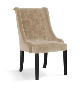 SCAUN DINING PRINCE, BEJ/NEGRU, STIL CLASIC