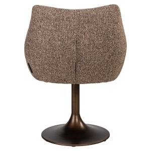 SCAUN DINING ROTATIV ALDO, REALIZAT DIN METAL, LEMN DE FAG SI TEXTIL, CULOARE MARO, DESIGN DEOSEBIT, RICHMOND INTERIORS - Img 3