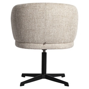 SCAUN DINING ROTATIV, DINAN, REALIZAT DIN METAL, PLACAJ SI TEXTIL IGNIFUG, CULOARE CREM, DESIGN DEOSEBIT, RICHMOND INTERIORS - Img 6