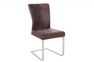 SCAUN DINING SAU BIROU CAFENIU INCHIS SAMSON 35767 - DESIGN RETRO VINTAGE - Img 2