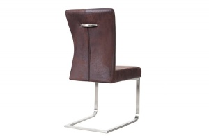 SCAUN DINING SAU BIROU CAFENIU INCHIS SAMSON 35767 - DESIGN RETRO VINTAGE - Img 4