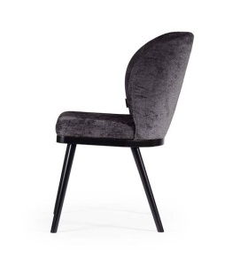 SCAUN DINING SHELLY PRO, NEGRU, STIL MODERN - Img 3