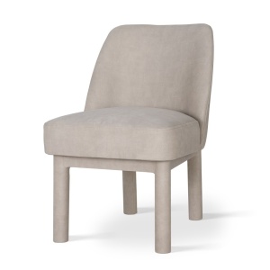 SCAUN DINING TOKYO SOCK, CONFECTIONAT DIN LEMN, SPUMA, ARCURI SI METAL, BEJ, STIL MODERN