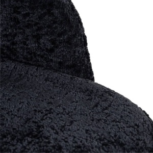 SCAUN DINING TWIGGY, NEGRU/NEGRU, TAPITERIE DIN TESATURA CHENILLE SI PICIOARE DE LEMN, STIL MODERN B2 - Img 7