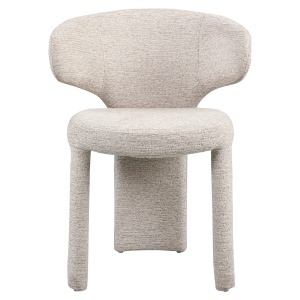 SCAUN DINING, VIOLA, REALIZAT DIN METAL, FURNIR SI TEXTIL, CULOARE ALB/CREM, DESIGN DEOSEBIT, RICHMOND INTERIORS - Img 6