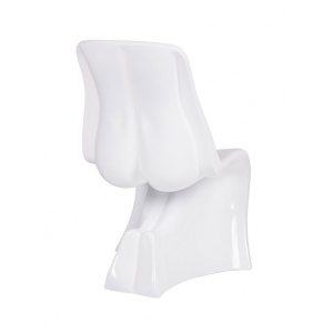 SCAUN EXCLUSIVIST,HER DIN FIBRA DE STICLA ALB, STIL MODERN - Img 2