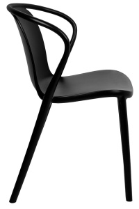 SCAUN EXTERIOR/INTERIOR SPARKS NEGRU, CONFECTIONAT DIN POLIPROPILENA NEAGRA, STIL MODERN - Img 2