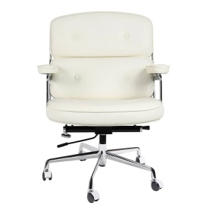 SCAUN/FOTOLIU DIRECTORIAL, ALB, DIN PIELE NATURALA ICON PRESTIGE PLUS STIL MODERN B2 - Img 3