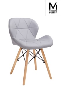 SCAUN GRI DIN PIELE ECOLOGICA KLIPP STIL MODERN B2 - Img 1