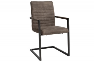SCAUN GRI TAUPE IMPERIAL DESIGN VINTAGE - Img 2