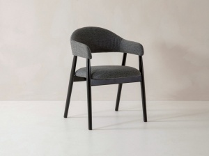 SCAUN HERA, DIN TEXTIL SI LEMN, MICADONI, STIL MODERN