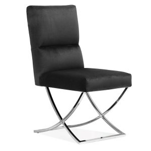 SCAUN LIVING MARCUS, NEGRU/CROM, STIL MODERN, ATR