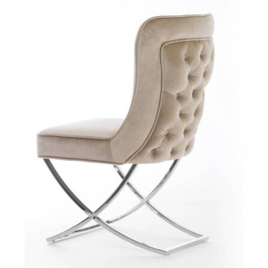 SCAUN LIVING SCARLET, BEJ/NEGRU, STIL MODERN - Img 3