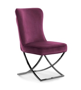 SCAUN LIVING SCARLET, BORDO/NEGRU, STIL MODERN