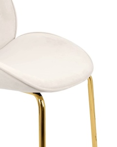 SCAUN MODERN, BOBBI, STOFA FOARTE FINA SI METAL - Img 6