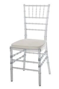 SCAUN PENTRU EVENIMENTE, CHIAVARI AMERICAN, DIN MATERIAL PLASTIC FOARTE REZISTENT, TRANSPARENT, STIVUIBIL
