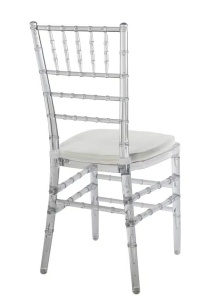 SCAUN PENTRU EVENIMENTE, CHIAVARI AMERICAN, DIN MATERIAL PLASTIC FOARTE REZISTENT, TRANSPARENT, STIVUIBIL - Img 3
