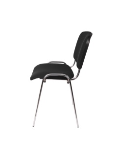 SCAUN PENTRU PROIECTE B2B ISO 24H CR T0001 NEGRU, CONFECTIONAT DIN OTEL, PLACAJ SI TEXTIL - Img 3