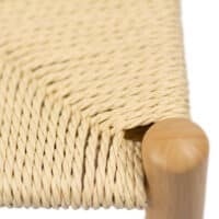 SCAUN PENTRU RESTAURANT, CAFENEA, DIN MATERIAL TEXTIL SI METAL, NATUR, STIVUIBIL - Img 7