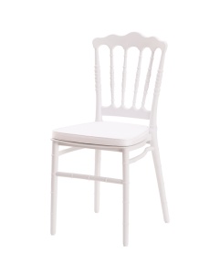 SCAUN PENTRU SALI DE EVENIMENTE NAPOLEON CHIAVARI SIMPLE ALB , CONFECTIONAT DIN POLIPROPILENA - Img 5