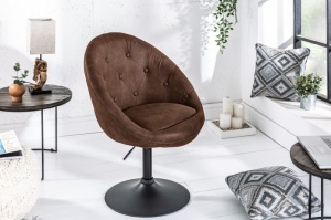 SCAUN PIVOTANT COUTURE CAFENIU ANTIC 39052 STIL VINTAGE