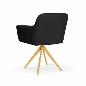 SCAUN PIVOTANT MAKSIMA 2, NEGRU/STEJAR, STIL MODERN - Img 2