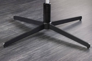 SCAUN ROTATIV 360°, PAPILLON 80/90CM, CATIFEA GALBENA SI METAL, DESIGN INDUSTRIAL - Img 5