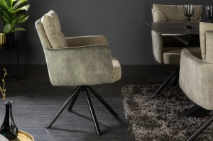 SCAUN ROTATIV, BIG GEORGE, VERDE, COD 40169, STIL MODERN - Img 2