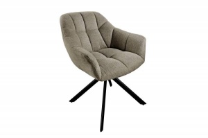SCAUN ROTATIV, PAPILLONL MARO DESCHIS, COD 41590, STIL RETRO - Img 7