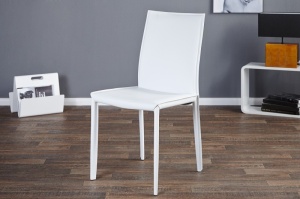 SET 2 SCAUNE ALBE MILANO 11565 - DESIGN MODERN