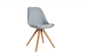 SET 4 SCAUNE GRI/NATURAL SCANDINAVIA 36480 - DESIGN SCANDINAV
