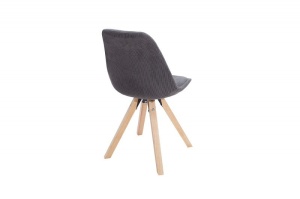 SET 4 SCAUNE NATURALE/GRI SCANDINAVIA CORD 38086 - DESIGN SCANDINAV - Img 4