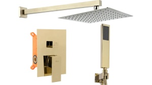 SET DE DUS INCASTRAT REA FENIX + BOX, AURIU, DIN ALAMA, CALITATE SUPERIOARA