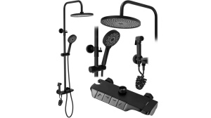 SET DE DUS REA MAX, NEGRU, DIN ALAMA, CALITATE SUPERIOARA