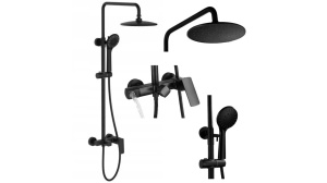SET DE DUS REA ROGER, NEGRU MAT, DIN ALAMA, CALITATE SUPERIOARA