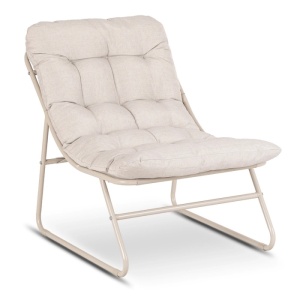 SET MOBILIER TERASA, NIKEA, ARTIM MEBLE, DIN METAL SI TEXTIL, CULOARE BEJ - Img 3