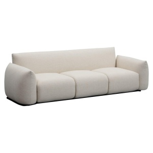 SOFA CU 3 LOCURI PENTRU EXTERIOR DAWSON, BEJ ALPIN, 214245, CONFECTIONAT DIN SPUMA, ALUMINIU, POLIESTER SI POLIPROPILENA, RICHMOND INTERIORS