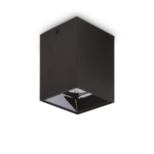 SPOT NITRO PL SQUARE D10, NEGRU, DIN ALUMINIU, STIL MODERN