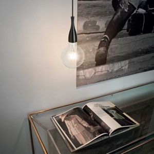 STOC 1 BUC!!!PENDUL MODERN MINIMAL SP1 NEGRU, IDEAL LUX
