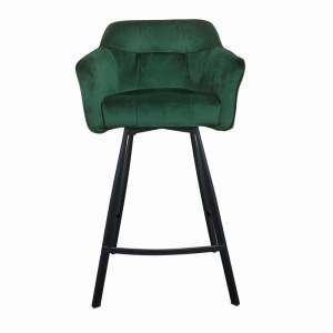 STOC 1 BUC!!! SCAUN DE BAR 100CM, LOFT COD 40309, DIN METAL SI CATIFEA, DESIGN RETRO - Img 2