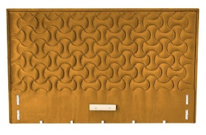 TABLIE PAT, MODULO W2 160, GALBEN MUSTAR, MONOLIT 48, TAPITATA IN CATIFEA - Img 3