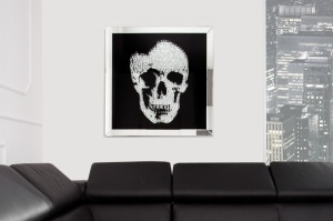 TABLOU DECORATIV MIRROR SKULL 35439 STIL MODERN - Img 2